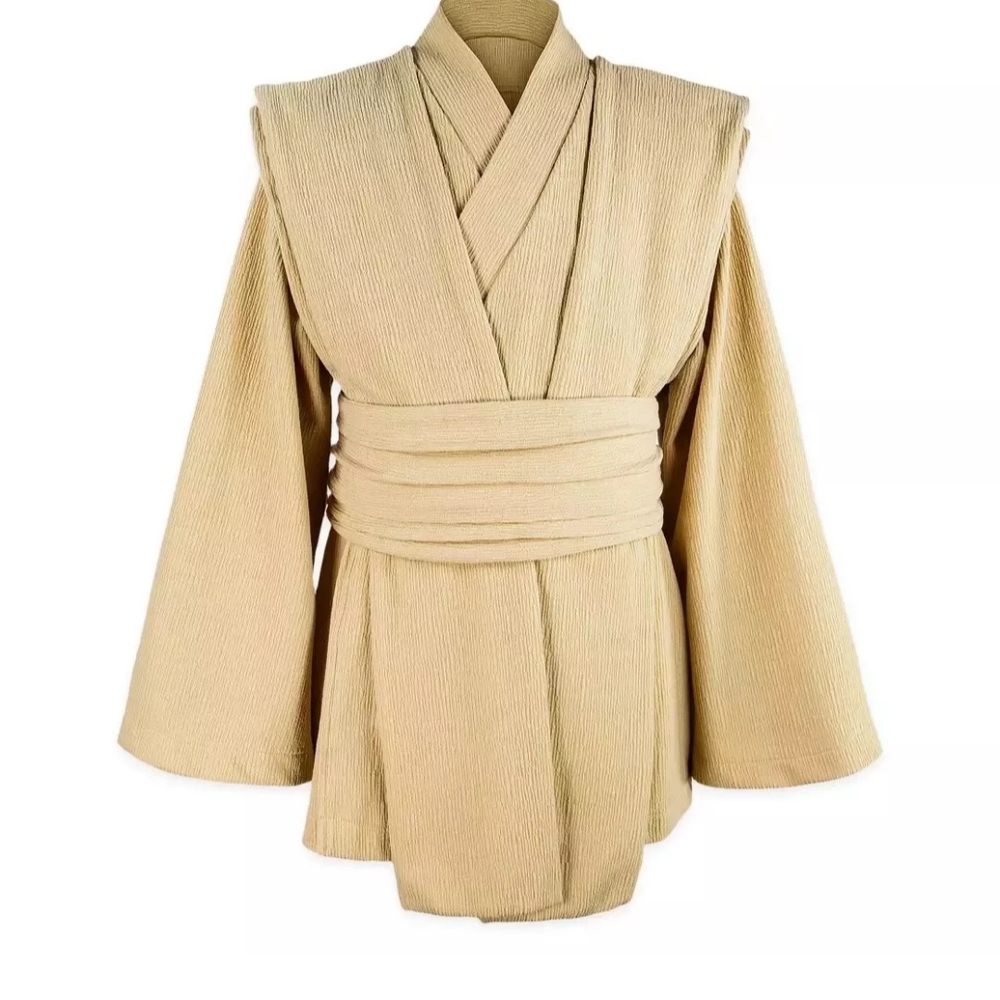 Disney Parks  Star Wars Galaxy’s Edge Adult Jedi Cosplay Costume S/M  TAN TUNIC!